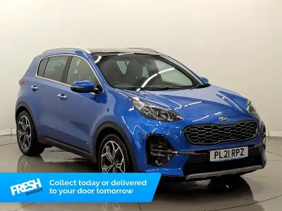 Used Kia Sportage GT-Line S 136 HP (100 kW) 2021 Blue SUV