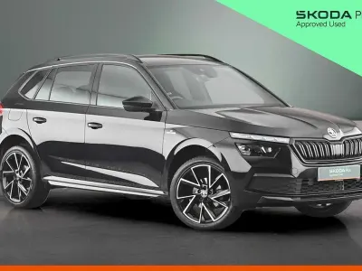 Used Skoda Kamiq Monte Carlo 110 HP (80 kW) 2023 Black magic pearl effect SUV