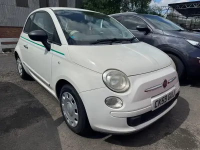 Używany Fiat 500 Pop 69 KM (50 kW) 2009 Biały Kabriolet