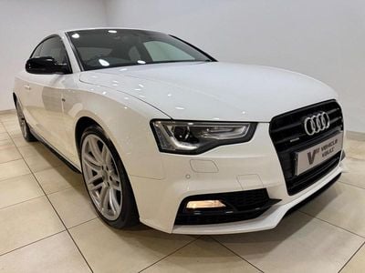 Used Audi A5 Black Edition 177 HP (130 kW) 2015 White Coupe