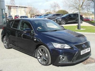 Used Lexus CT200h Sport Line 136 HP (100 kW) 2019 Blue Hatchback