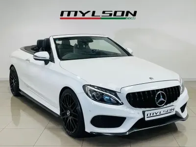 Usado Mercedes C250 AMG line 204 HP (150 kW) 2017 Branco Cabrios