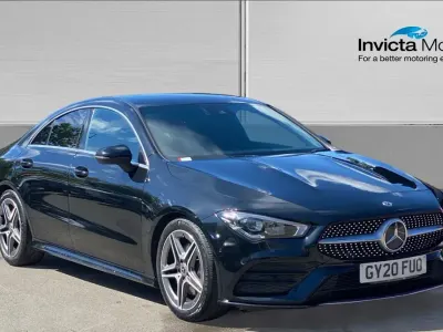 Used Mercedes CLA200 AMG line 163 HP (119 kW) 2020 Black Coupe