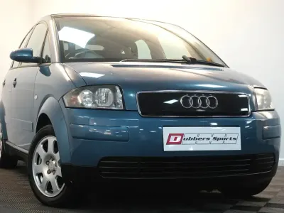 Used Audi A2 75 HP (55 kW) 2001 Blue Hatchback