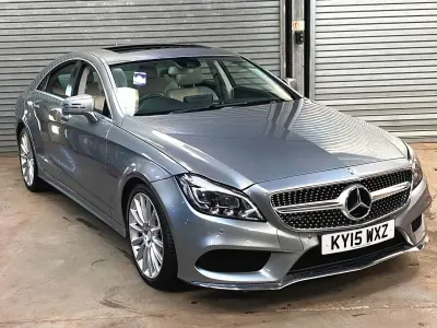 Used Mercedes CLS220 AMG Line Premium 175 HP (128 kW) 2015 Silver Coupe