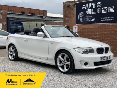 Begagnad BMW 118 Cabriolet Exclusive 2013 Vit Cab