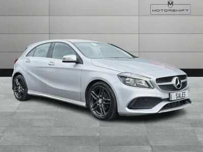 Used Mercedes A180 AMG line 109 HP (80 kW) 2016 Silver Hatchback