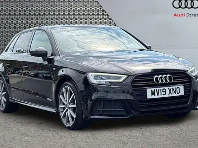 Used Audi A3 Sportback Black Edition 116 HP (85 kW) 2019 Black Hatchback