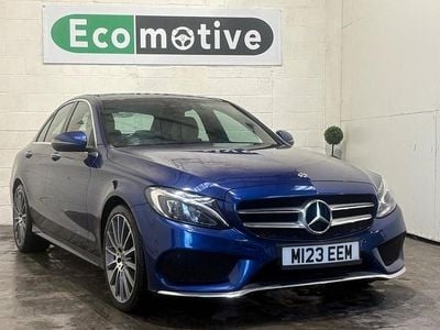 Used Mercedes C300 AMG Line Premium Plus 231 HP (169 kW) 2017 Blue Sedan
