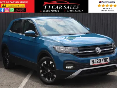 Usado VW T-Cross S 95 HP (69 kW) 2020 Azul SUV