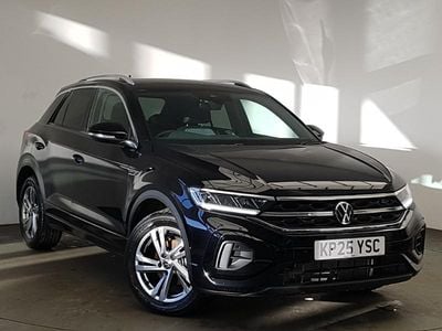 Black Used 2025 VW T-Roc R-line SUV | £27,298 (Fair price)