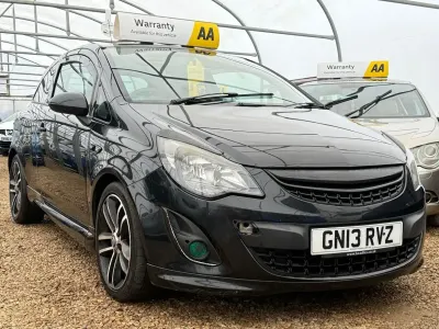 Used Vauxhall Corsa Edition 100 HP (73 kW) 2013 Black Hatchback