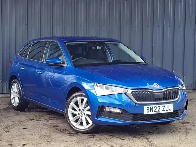 Used Skoda Scala SE L 110 HP (80 kW) 2022 Blue Hatchback