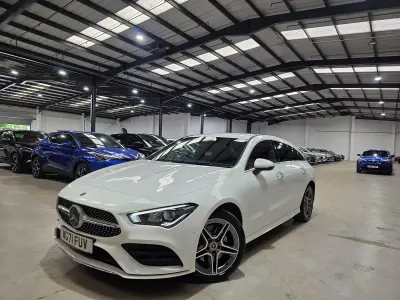 Used Mercedes CLA250e Shooting Brake AMG line 2021 White Estate