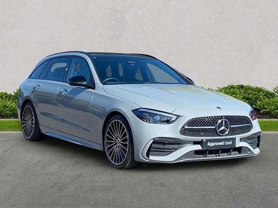 Begagnad Mercedes C220 AMG Line Premium Plus 2025 Grå Kombi