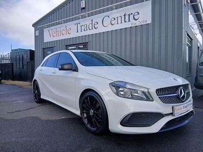 Used Mercedes A160 AMG line 102 HP (75 kW) 2018 White Hatchback