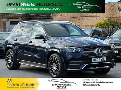 Begagnad Mercedes GLE400 AMG line 2022 Blå Kombi