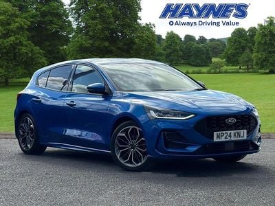 Begagnad Ford Focus ST-Line X 2024 Blå Halvkombi
