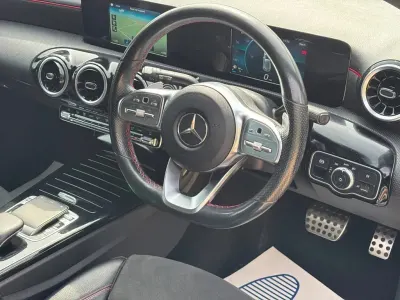 Used Mercedes A180 AMG line 116 HP (85 kW) 2019 White Hatchback