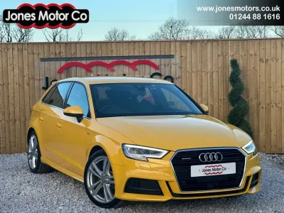 Used Audi A3 Sportback S-Line 190 HP (139 kW) 2017 Yellow Hatchback