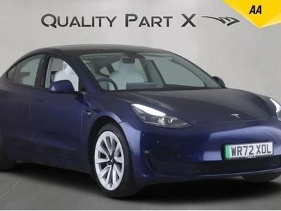 Blue Used 2022 Tesla Model 3 Long Range AWD Sedan | £20,680 (Fair price)
