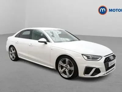 Used Audi A4 S-Line 150 HP (110 kW) 2022 White Sedan