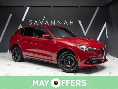 Begagnad Alfa Romeo Stelvio Quadrifoglio 510 HK (375 kW) 2021 Röd SUV