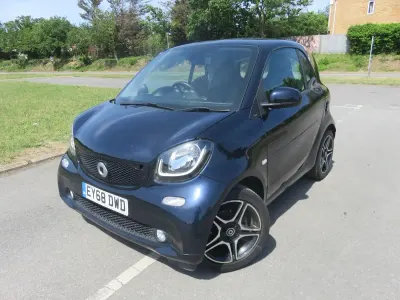 Used Smart ForTwo Coupé 90 HP (66 kW) 2018 Blue Coupe