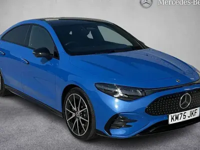 Used Mercedes CLA 250+ AMG Line Premium 200 kW (272 HP) 2025 Blue Sedan