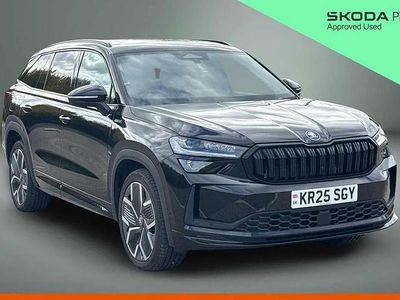 Black magic pearl effect Used 2025 Skoda Kodiaq SportLine SUV | £38,340 (Expensive)