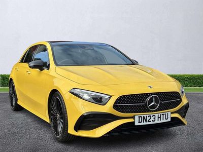 Used Mercedes A200 Exclusive 177 HP (130 kW) 2023 Yellow Hatchback