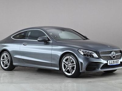 Begagnad Mercedes C200 AMG line 184 HK (135 kW) 2019 Grå Sportkupé