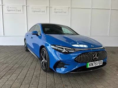 Used Mercedes CLA 250+ AMG line 200 kW (272 HP) 2025 Blue Sedan