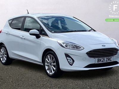 used Ford Fiesta HATCHBACK 1.0 EcoBoost 95 Titanium 5dr [Bluetooth system,Rear parking distance sensors,Steering wheel mounted controlsBody coloured electrically operated and heated door mirrors,Electric front windows/one touch facility,3 spoke leather trimmed