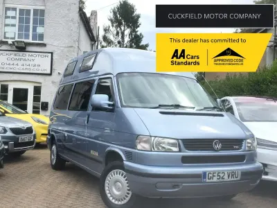 Used VW T4 88 HP (64 kW) 2002 Blue Van