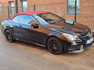 Black Used 2016 Mercedes E220 AMG line Cabriolet | £11,995 (Good price)