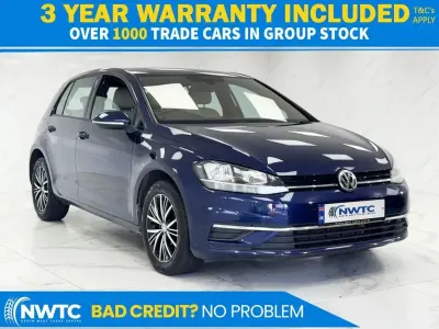 Used VW Golf VII SE 115 HP (84 kW) 2017 Blue Hatchback
