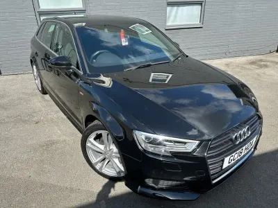 Używany Audi A3 S-Line 190 KM (139 kW) 2018 Czarny Sedan/Limuzyna