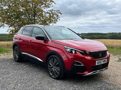 Red Used 2017 Peugeot 3008 GT-line Hatchback | £9,495 (Fair price)