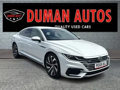 Used VW Arteon R-line 150 HP (110 kW) 2018 White Hatchback