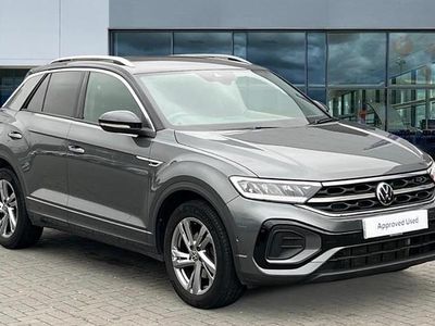 Indium grey metallic flat black Used 2022 VW T-Roc R-line SUV | £23,276 (Fair price)