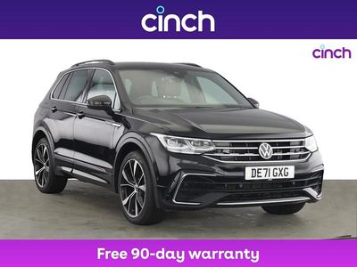 Black Used 2021 VW Tiguan R-line SUV | £25,799 (Fair price)
