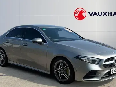 Used Mercedes A250 AMG line 224 HP (164 kW) 2019 Silver Sedan