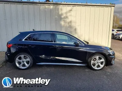 Used Audi A3 S-Line 110 HP (80 kW) 2023 Black Sedan
