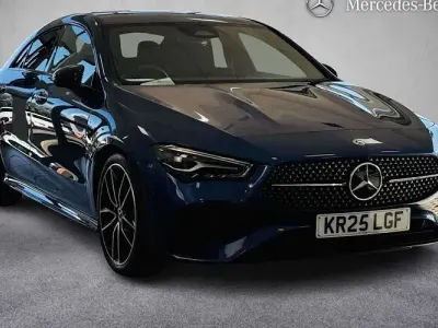 Used Mercedes CLA180 AMG line 136 HP (100 kW) 2025 Blue Sedan