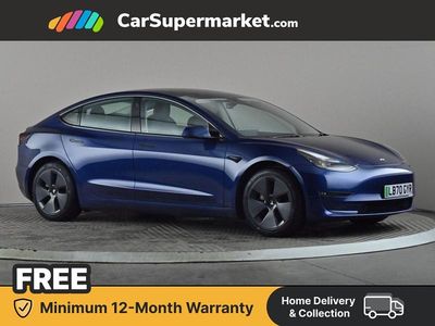 Used Tesla Model 3 Long Range AWD 366 kW (498 HP) 2020 Blue Sedan