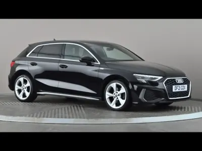 Used Audi A3 S-Line 116 HP (85 kW) 2021 Black Sedan