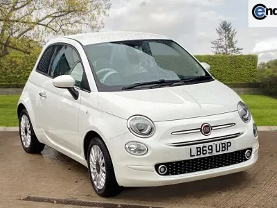 Used Fiat 500 Lounge 69 HP (50 kW) 2020 White Hatchback