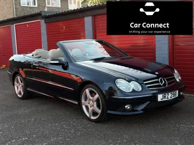 Begagnad Mercedes CLK200 2009 Blå Cab