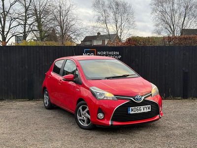 Red Used 2016 Toyota Yaris Hybrid Hatchback | £9,195 (A bit pricey)